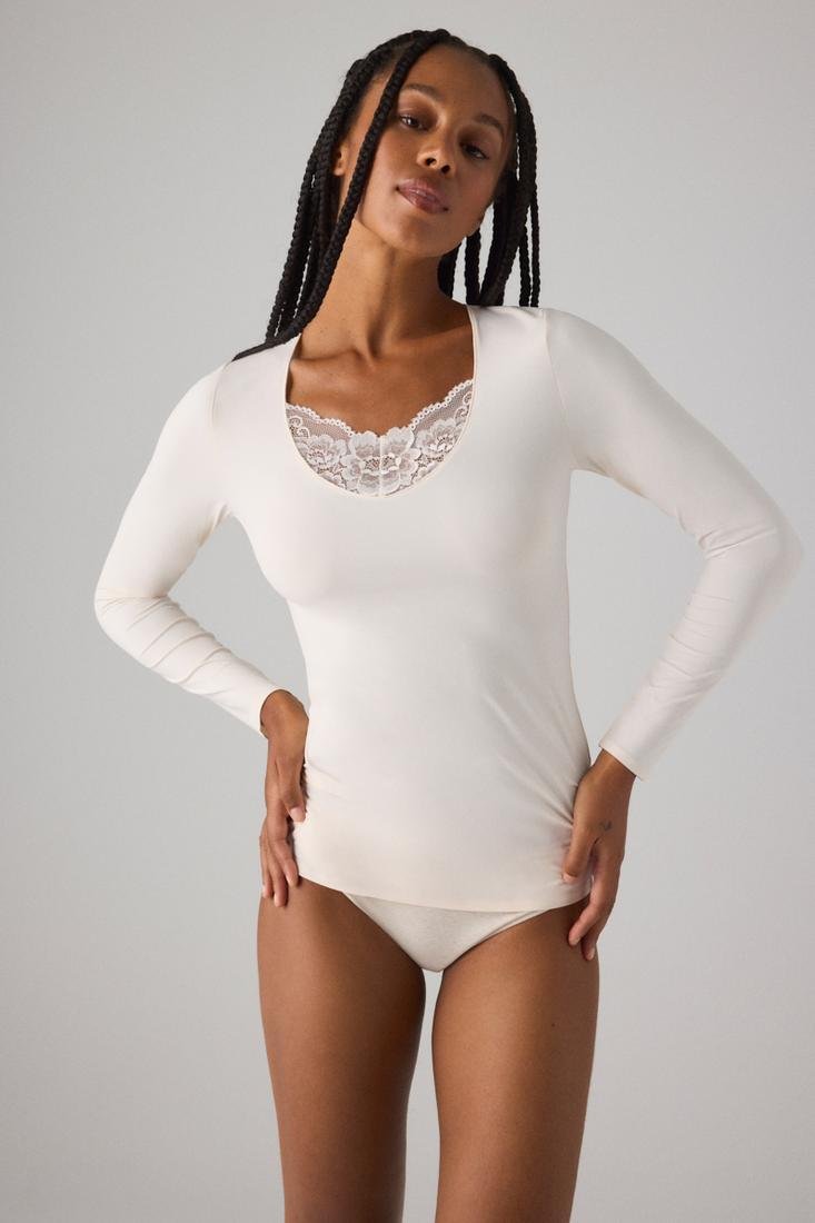 Camisola Sra Interior Com Renda- YSABEL MORA