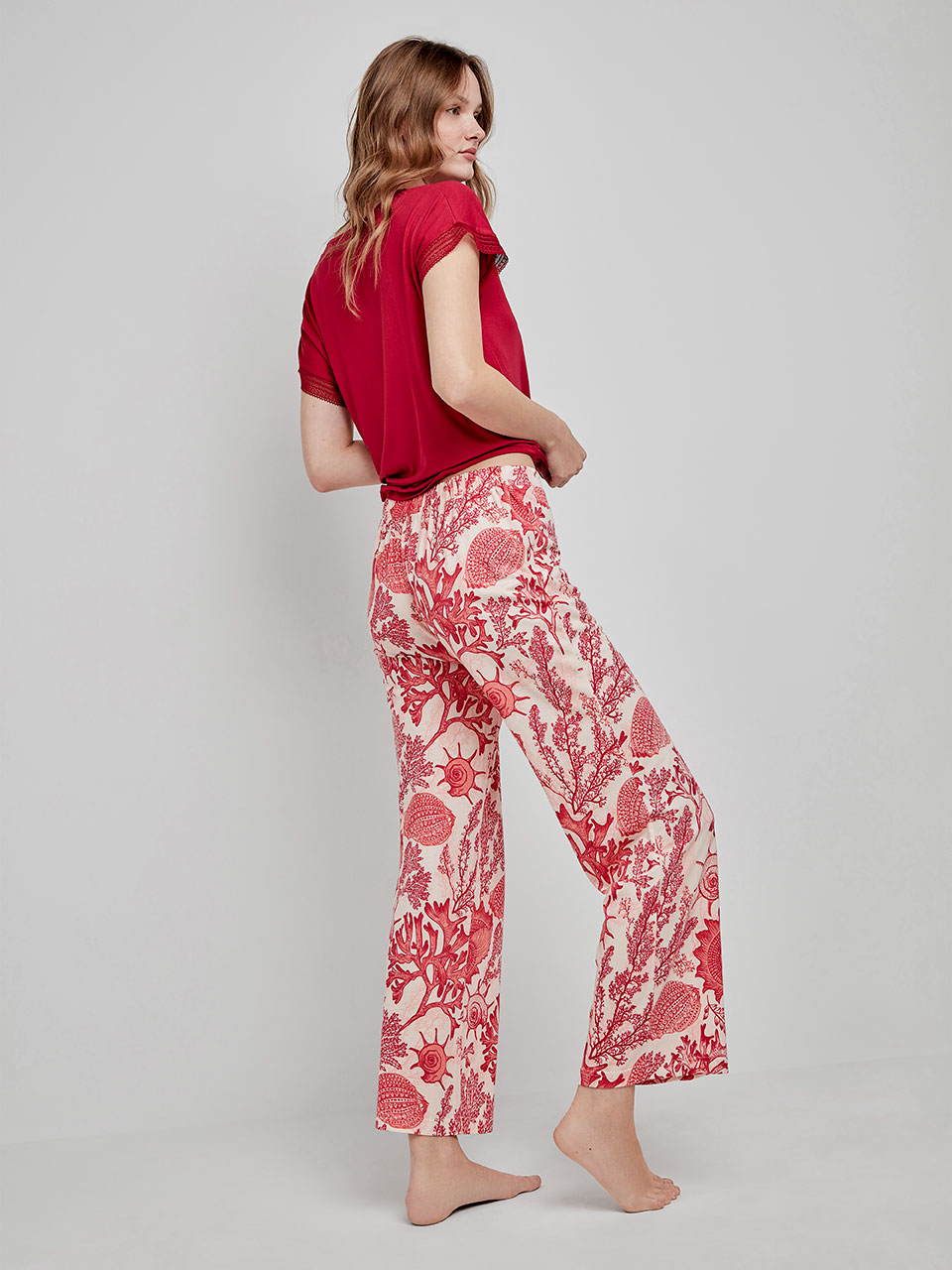Pijama Coral Calça- GISELA