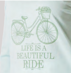 Pijama de Senhora Bicicleta Bermuda Algodão