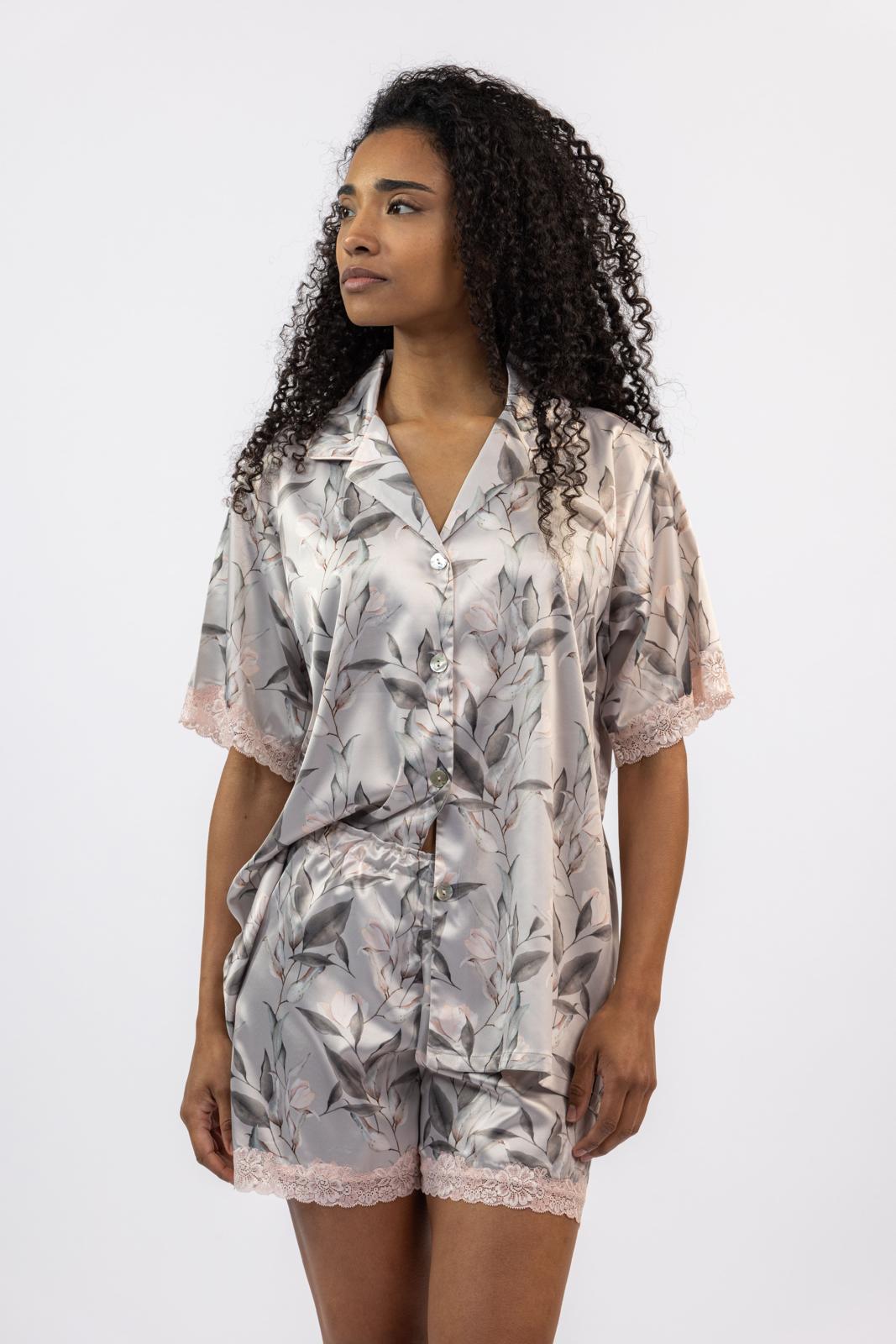 Pijama Floral Cetim - MIRA