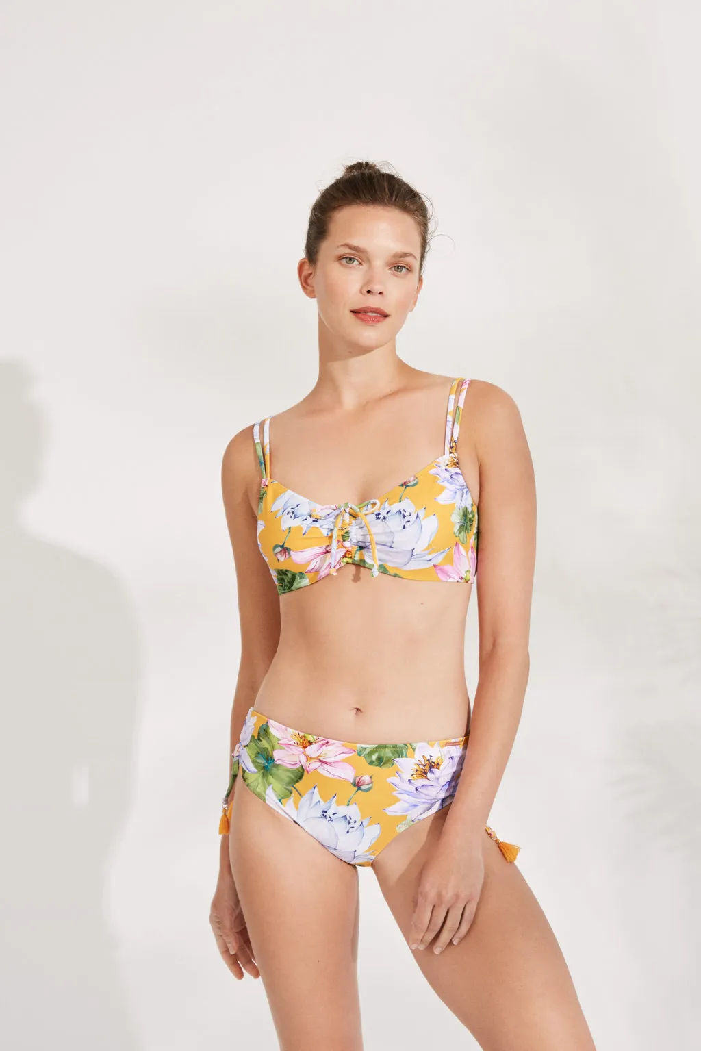 Bikini Redutor Amarelo Floral