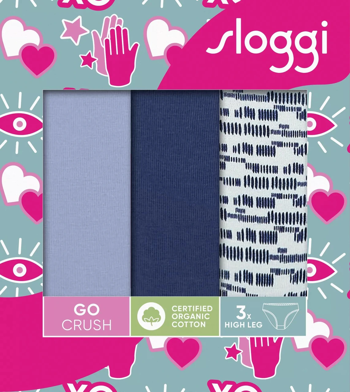 GO CRUSH-Pack de 3 Cuecas algodão - SLOGGI